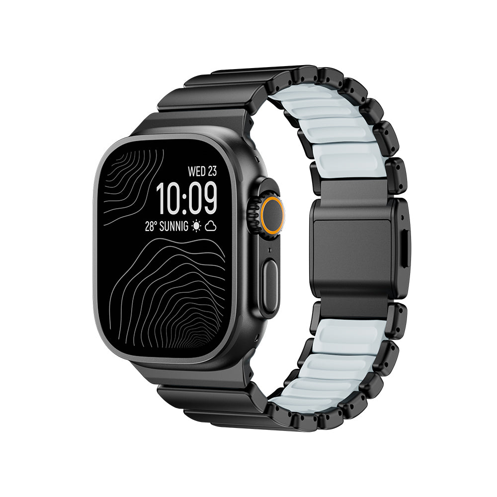 Apple Watch 42mm Zore KRD-151 Metal Silikon Kordon