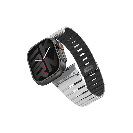 Apple Watch 44mm Skinarma Gemini Serisi TPU Magnetik Silikon Kordon
