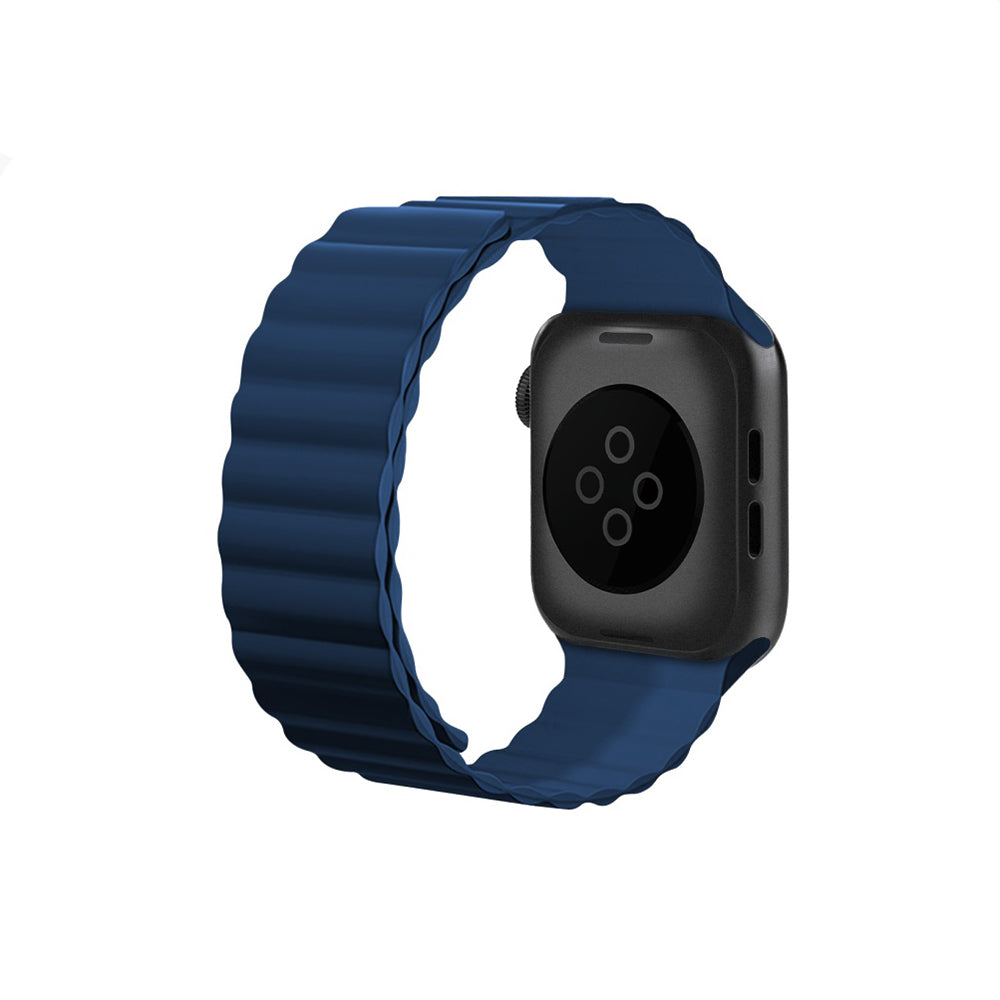 Apple Watch 7 45mm Kordon Raptic Magnetik Tak Çıkar Silikon Strap Kayış