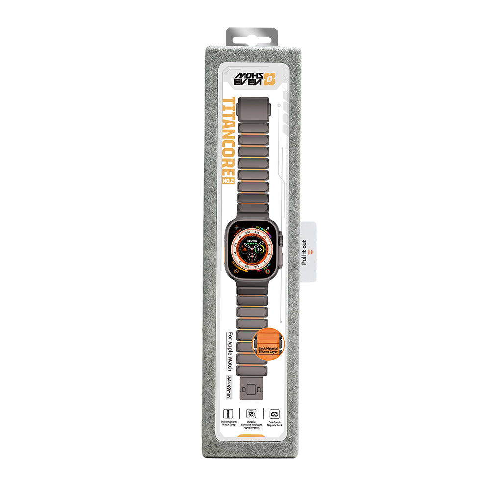 Apple Watch 7 45mm Mohseven iWatch Titancore No.2 Çelik Kordon