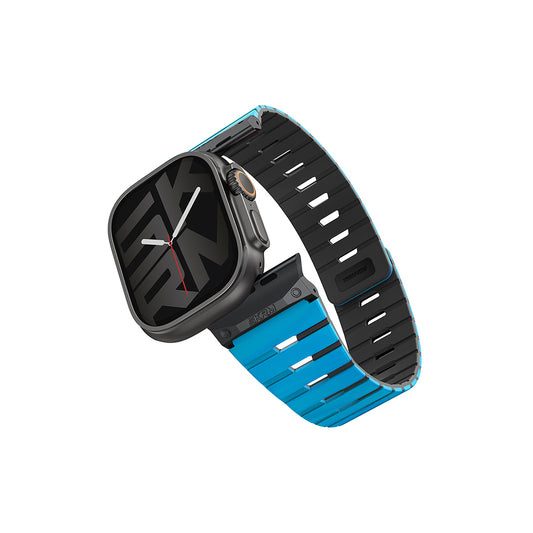 Apple Watch 7 45mm Skinarma Gemini Serisi TPU Magnetik Silikon Kordon