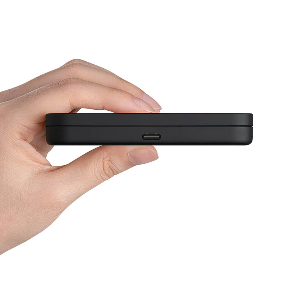 Benks W12-01 Telefon&Akıllı Saat&Kulaklık İçin 15W 3in1 Katlanabilir Magnetik Kablosuz Şarj Standı Siyah