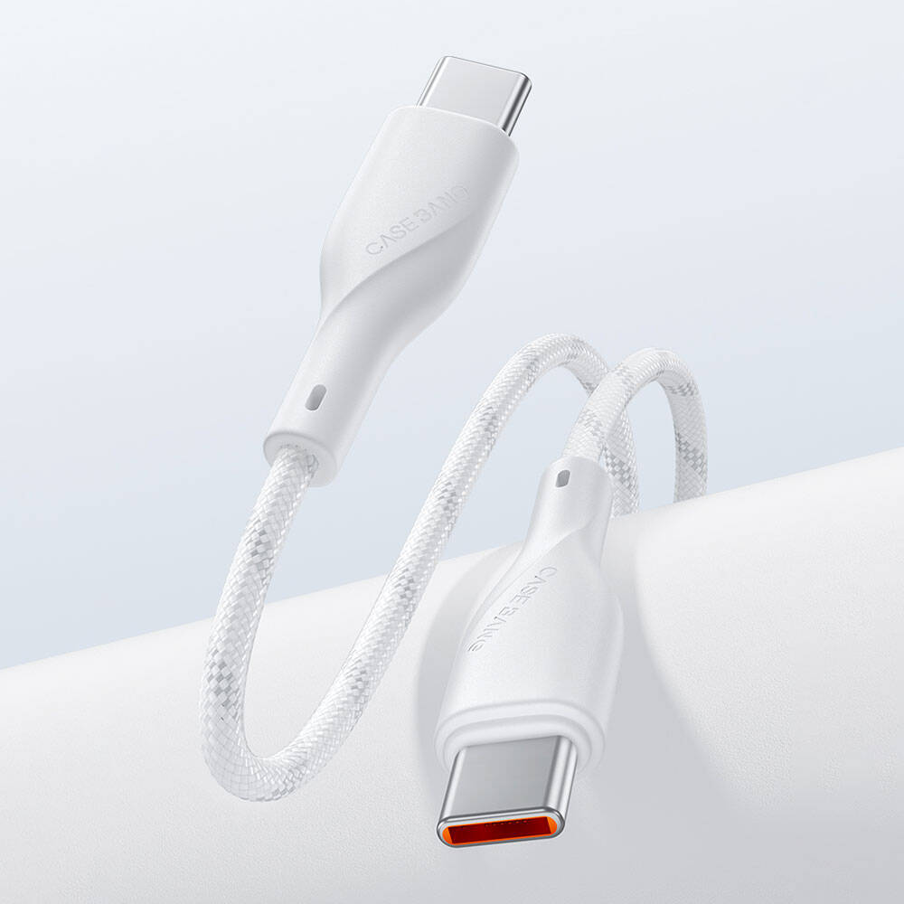 Casebang Type-C To Type-C Hızlı Şarj Özellikli Örgülü 60W PD Kablo 2m Siyah