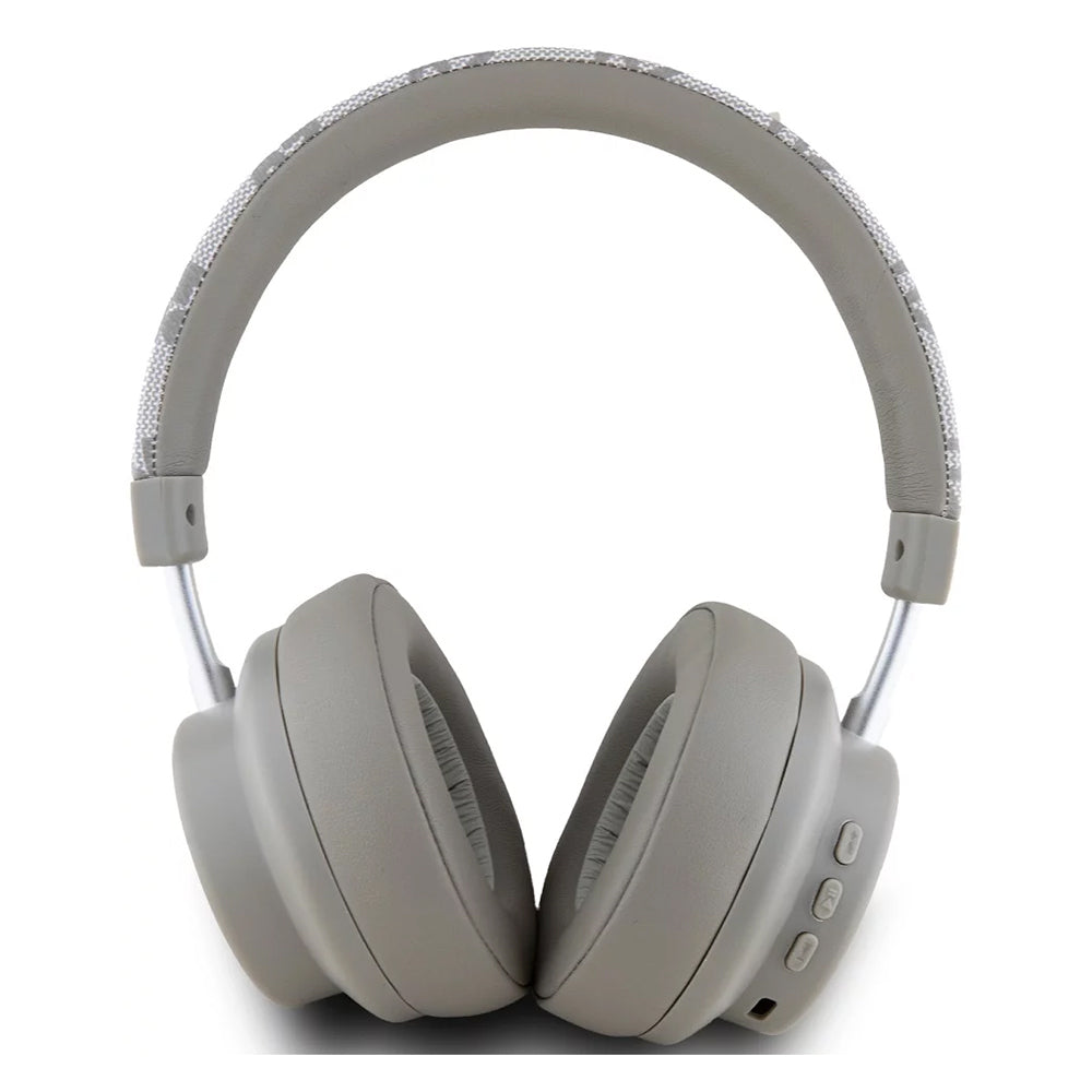 DKNY Orjinal Lisanslı ENC Özellikli PU Logo Desenli Kulak Üstü Bluetooth Kulaklık Bej