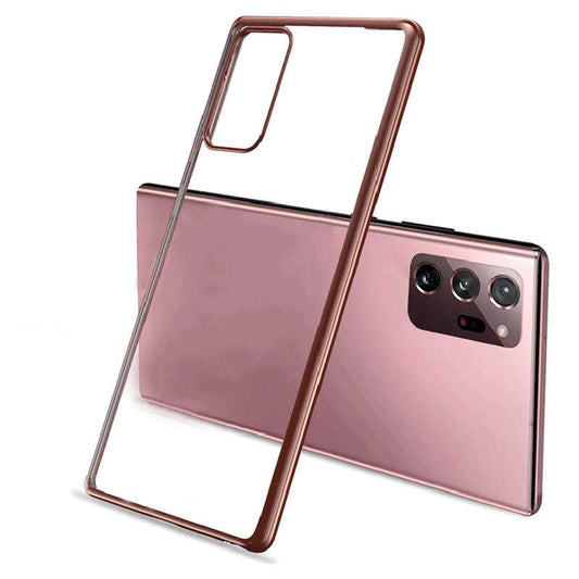 Galaxy Note 20 Ultra Benks Magic Glitz Ultra-Thin Transparent Protective Soft Kılıf Rose Gold