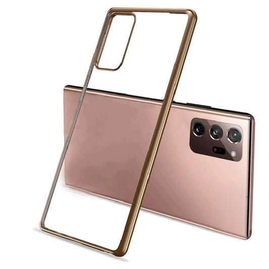 Galaxy Note 20 Ultra Benks Magic Glitz Ultra-Thin Transparent Protective Soft Kılıf Gold