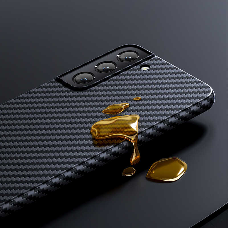 Galaxy S22 Ultra Kılıf Benks Kevlar Fiber Kılıf Siyah