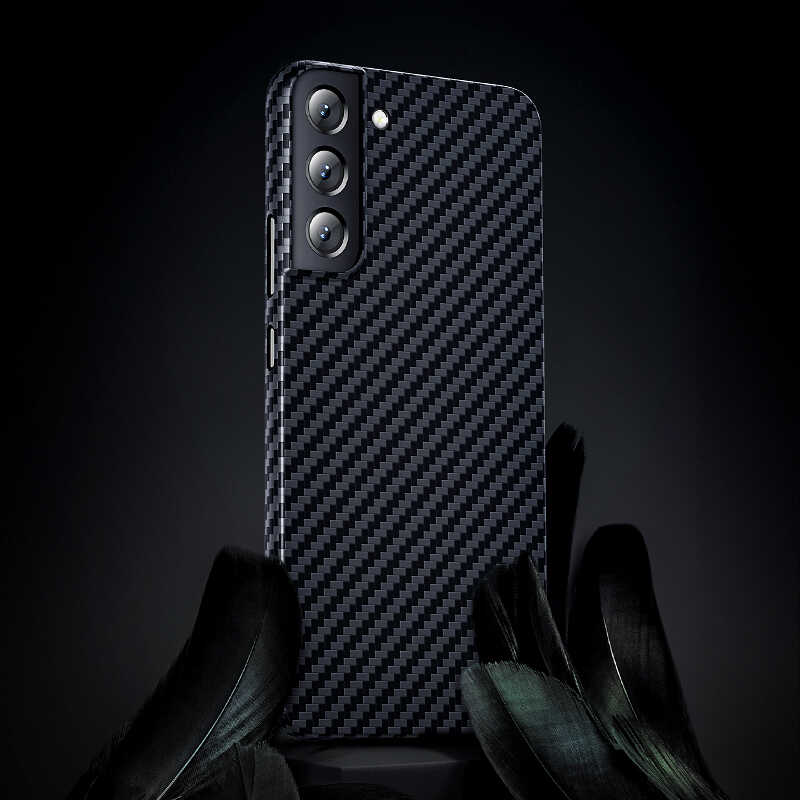 Galaxy S22 Ultra Kılıf Benks Kevlar Fiber Kılıf Siyah