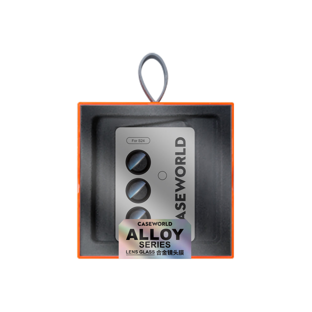 Galaxy S24 CaseWorld Alloy Serisi Oleofobik Anti Reflective Kamera Lens Koruyucu Gümüş