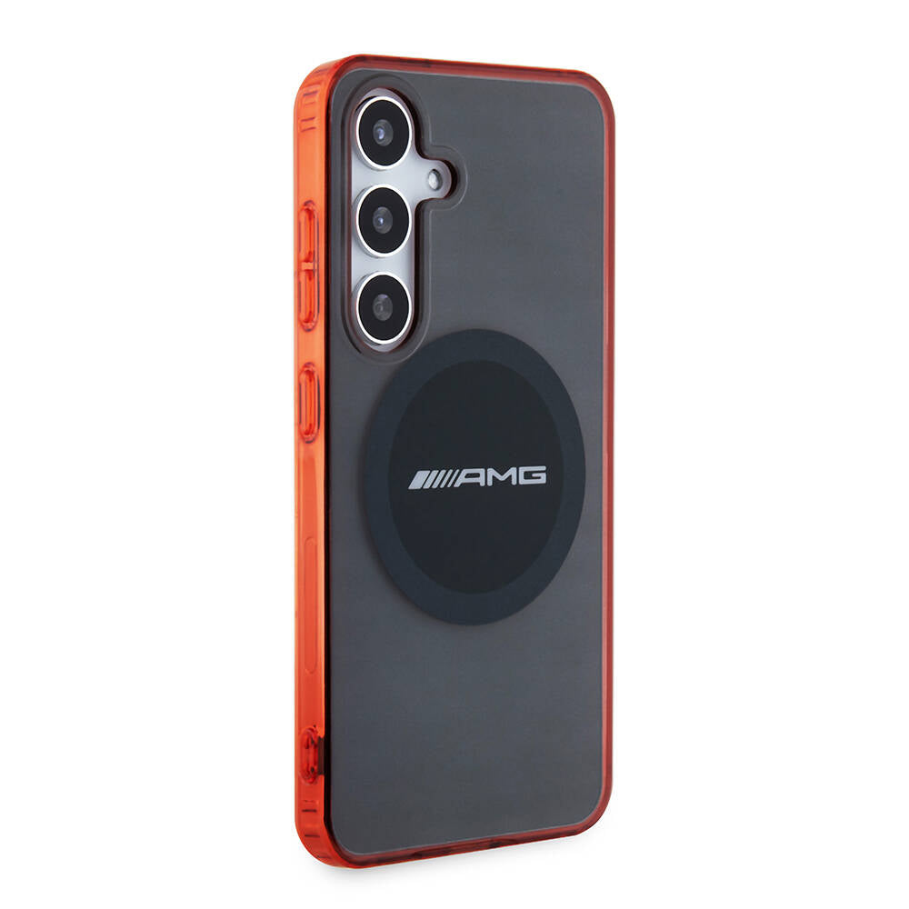 Galaxy S24 Kılıf AMG Orjinal Lisanslı Magsafe Şarj Özellikli Transparan Timeless Kılıf Siyah