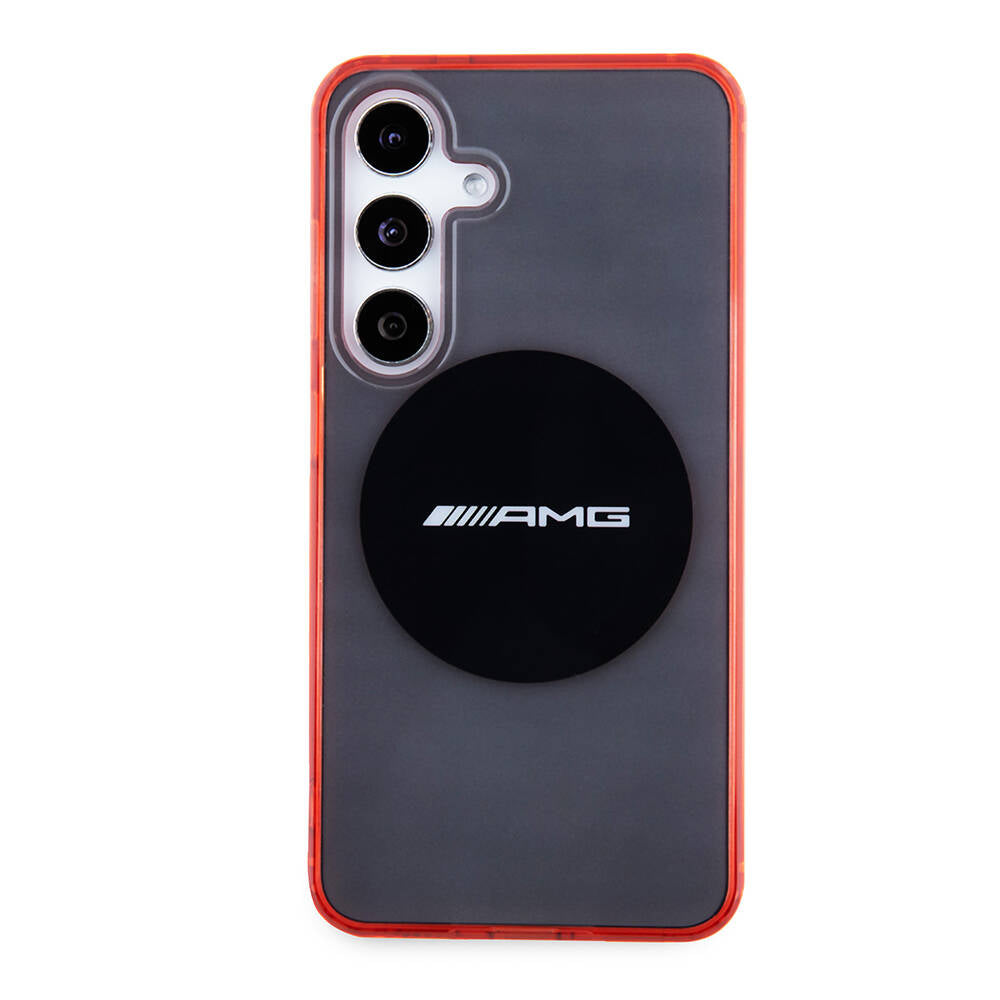 Galaxy S24 Kılıf AMG Orjinal Lisanslı Magsafe Şarj Özellikli Transparan Timeless Kılıf Siyah