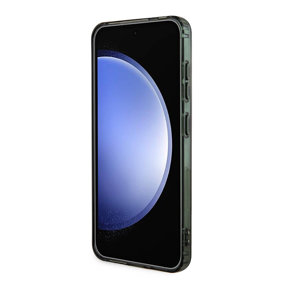 Galaxy S24 Kılıf Lacoste Orjinal Lisanslı Magsafe Şarj Özellikli Çift Katmanlı Timsah Logolu Blend Monogram Kılıf Petrol Yeşil