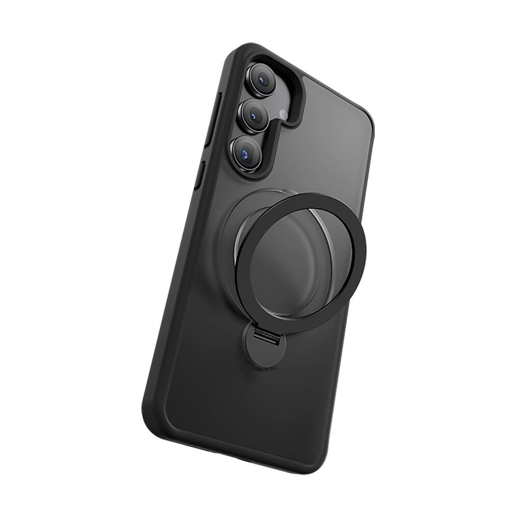 Galaxy S24 Kılıf Magsafe Şarj Özellikli Benks Standlı Mist Protective Kılıf Mavi