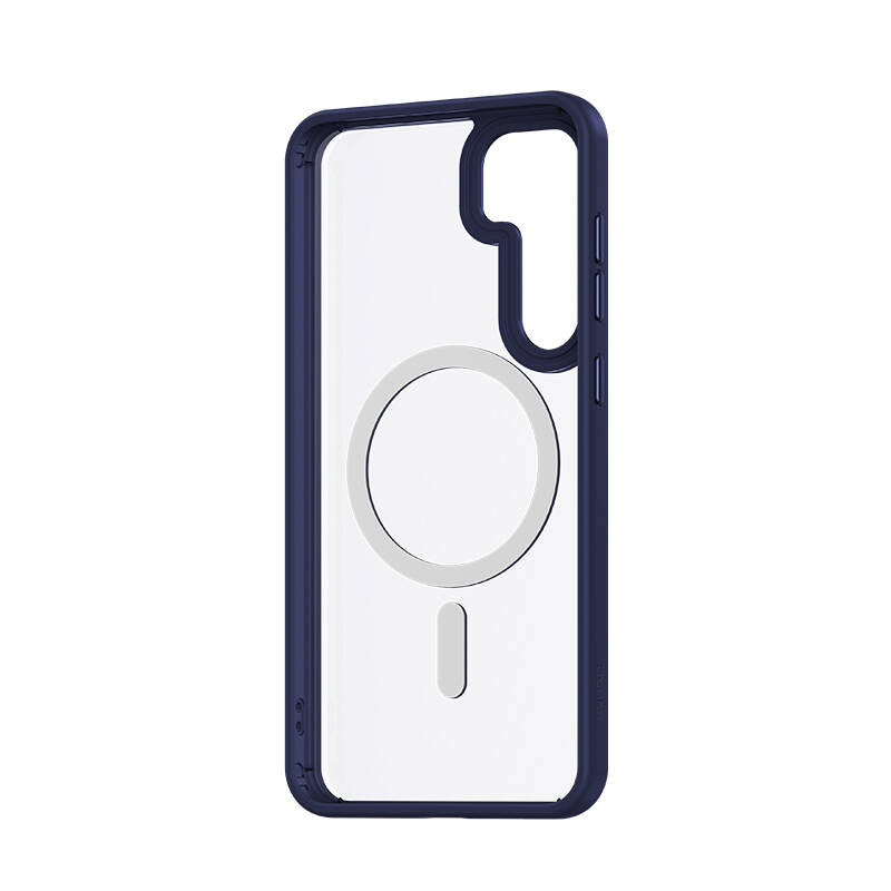 Galaxy S24 Kılıf Magsafe Şarj Özellikli Şeffaf Arka Yüzey Benks MagClap TPU Çerçeve Kılıf Siyah