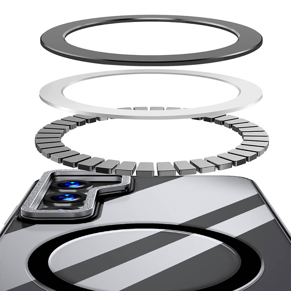 Galaxy S24 Kılıf Magsafe Şarj Özellikli Wlons Standlı Efsane Kılıf Gold