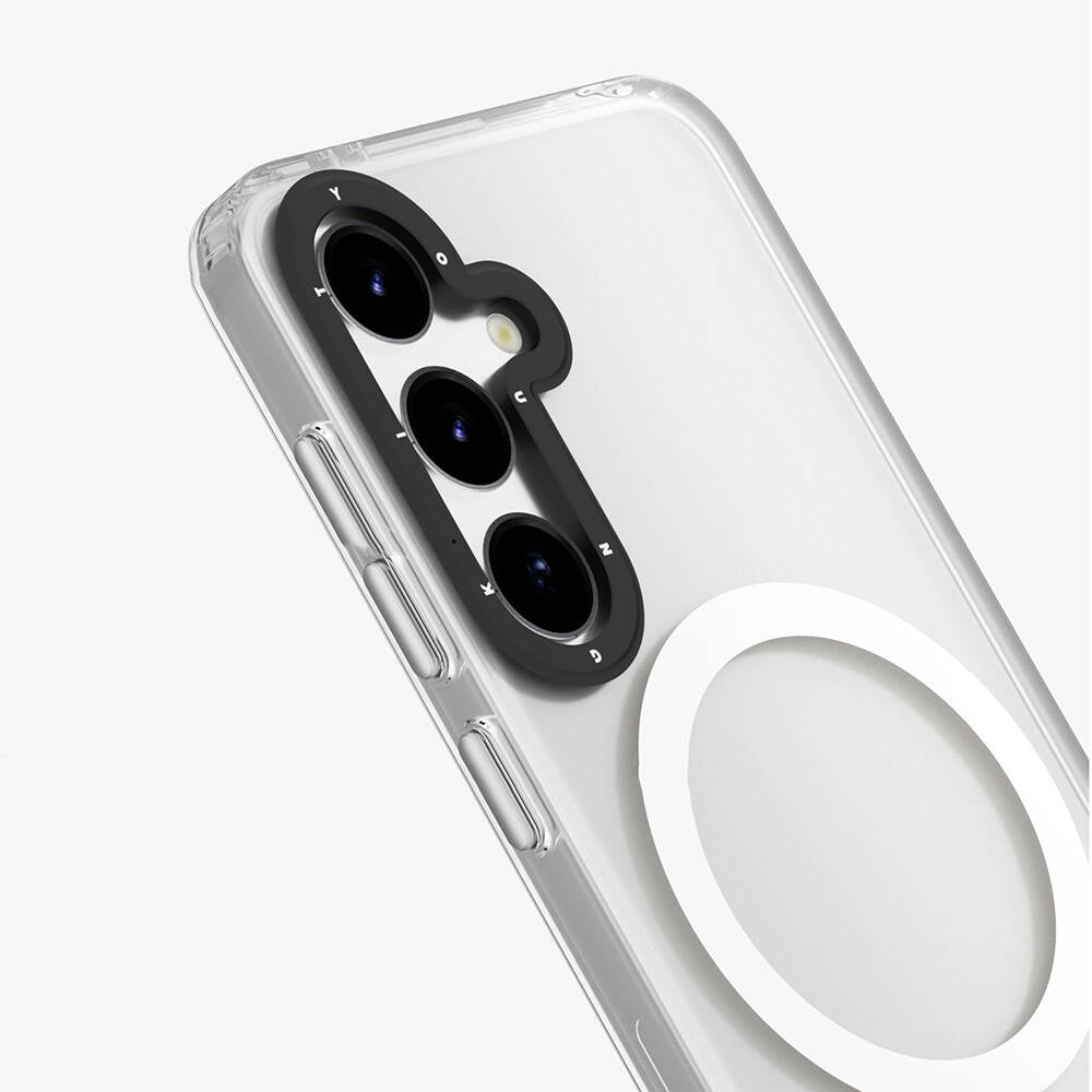 Galaxy S24 Kılıf Magsafe Şarj Özellikli Youngkit Hidden Sand Serisi Kılıf Siyah