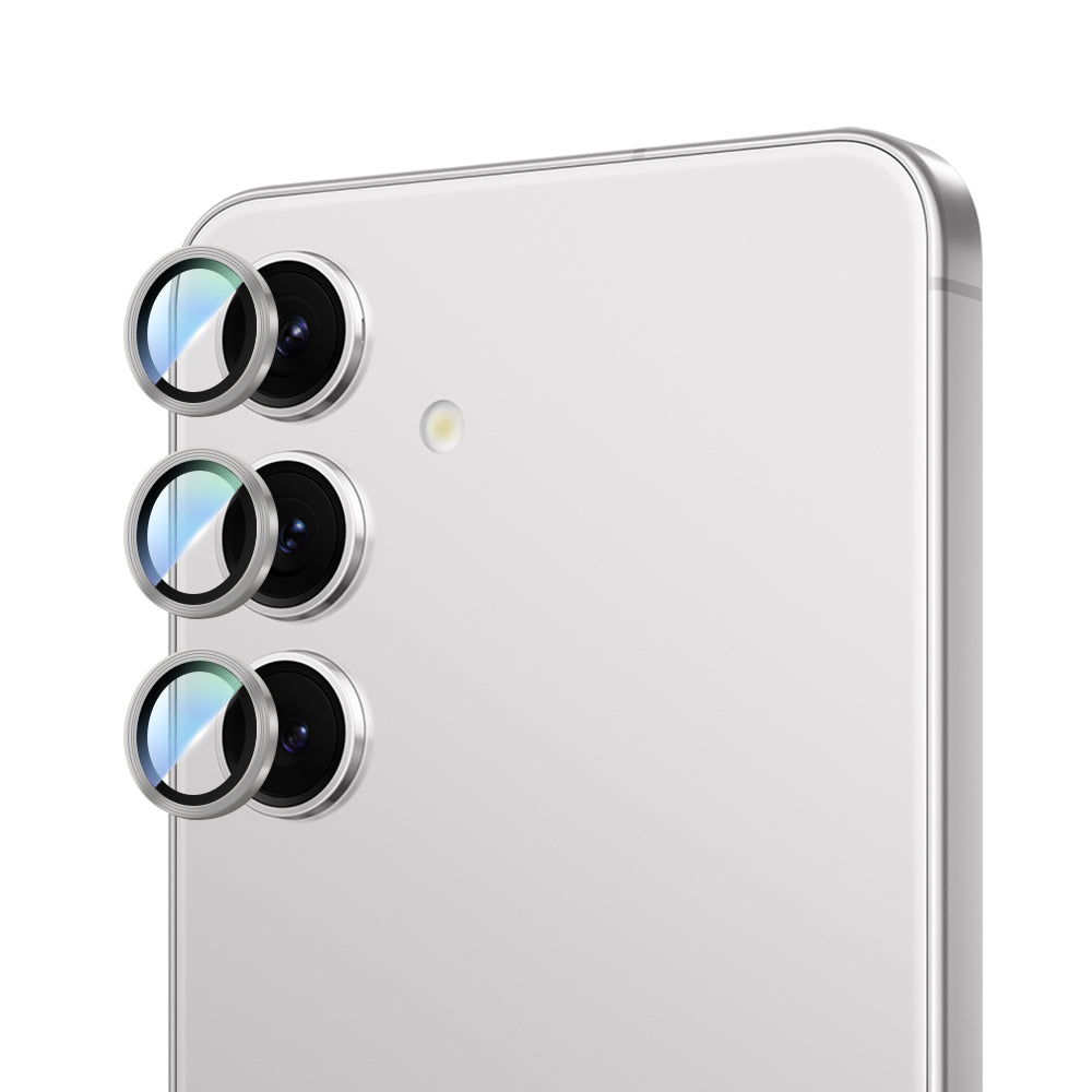 Galaxy S24 Plus CaseWorld Alloy Serisi Oleofobik Anti Reflective Kamera Lens Koruyucu Gümüş