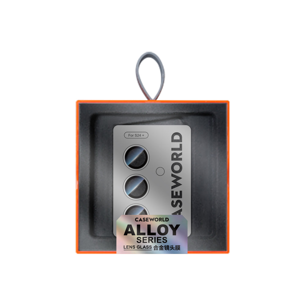 Galaxy S24 Plus CaseWorld Alloy Serisi Oleofobik Anti Reflective Kamera Lens Koruyucu Siyah