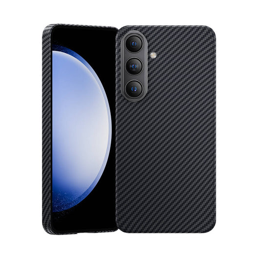 Galaxy S24 Plus Kılıf Magsafe Özellikli Karbon Fiber Benks Essential ArmorAir 600D Kevlar Kılıf Siyah