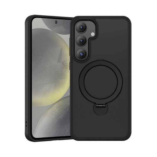 Galaxy S24 Plus Kılıf Magsafe Şarj Özellikli Benks Standlı Mist Protective Kılıf Siyah