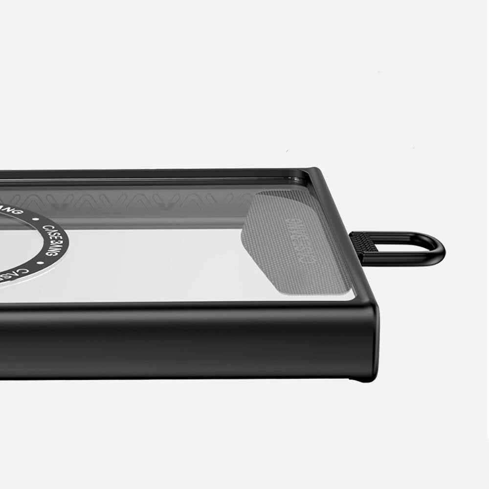 Galaxy S24 Plus Kılıf Magsafe Şarj Özellikli Casebang Body Frame Kılıf Siyah