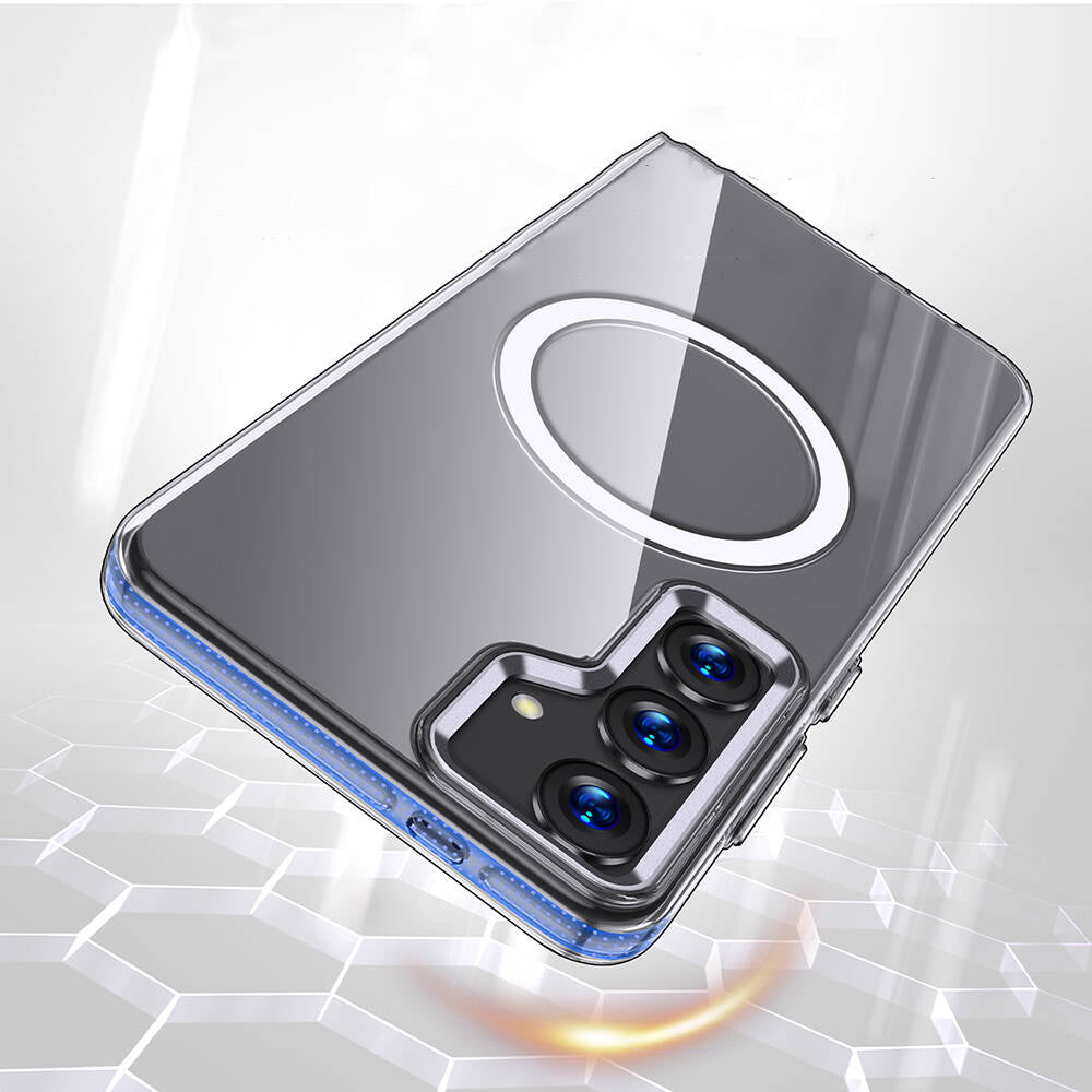 Galaxy S24 Plus Kılıf Magsafe Şarj Özellikli Wlons Efsane Kılıf Renksiz