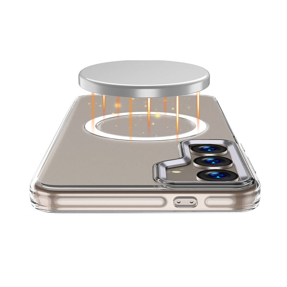 Galaxy S24 Plus Kılıf Magsafe Şarj Özellikli Wlons Efsane Kılıf Renksiz