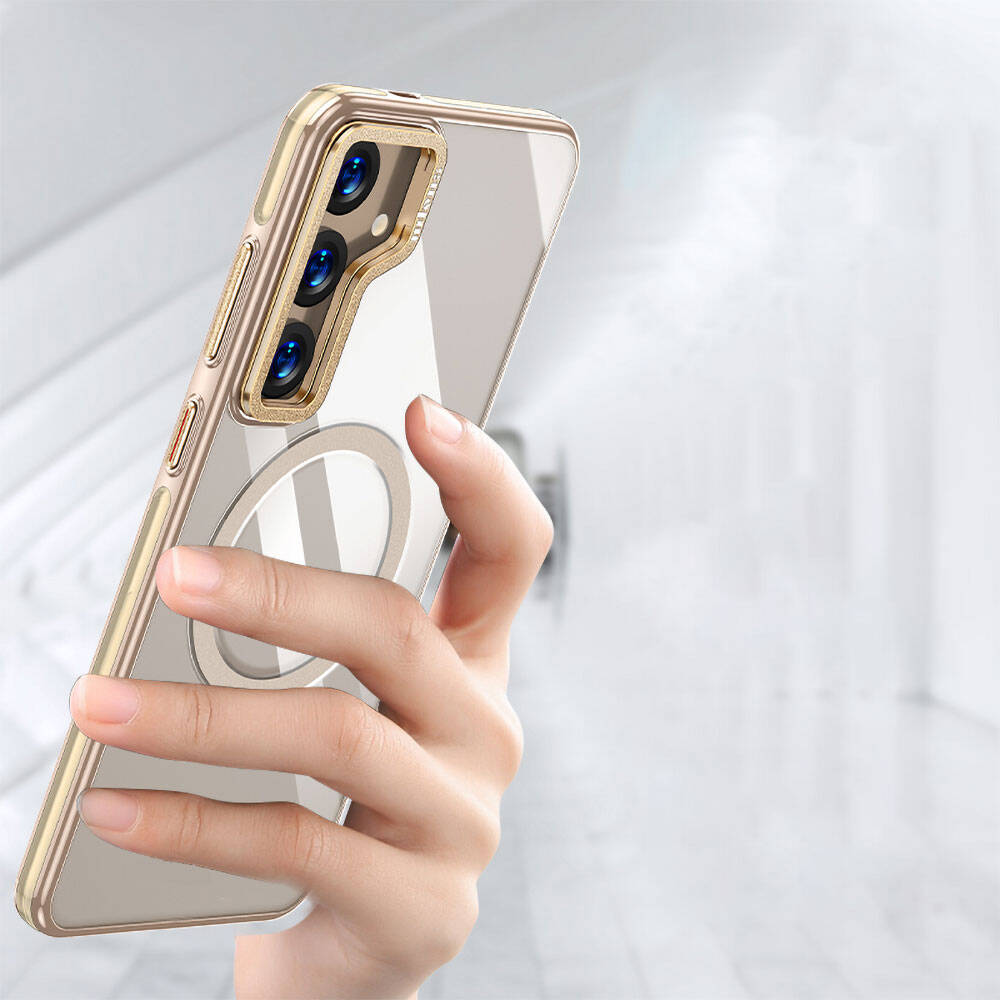 Galaxy S24 Plus Kılıf Magsafe Şarj Özellikli Wlons Standlı Efsane Kılıf Siyah