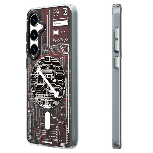 Galaxy S24 Plus Kılıf Magsafe Şarj Özellikli YoungKit Technology Serisi Kılıf Kırmızı