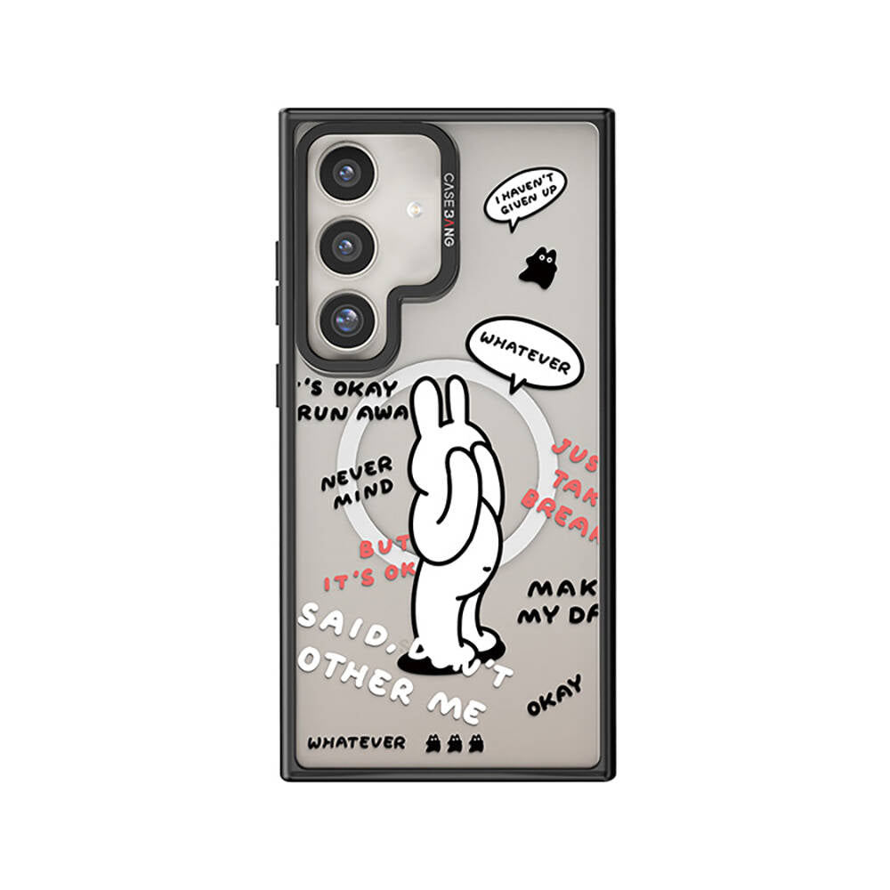 Galaxy S24 Plus Magsafe Şarj Özellikli Casebang Chill Out Serisi Mıknatıslı Arka Panel Siyah