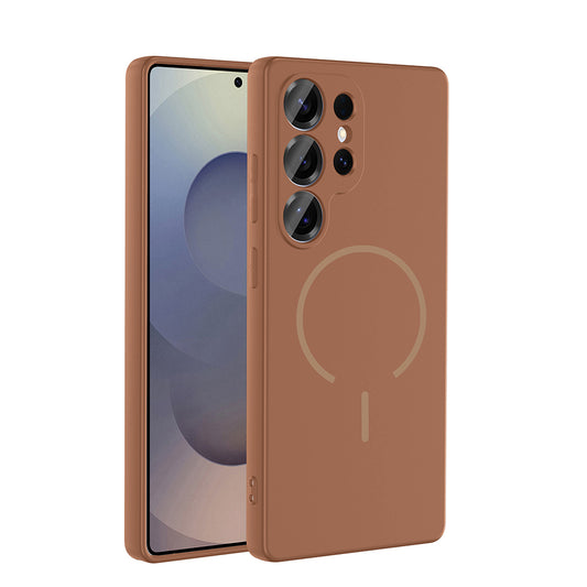 Galaxy S24 Ulta Kılıf M-safe Şarj Özellikli Zore Meta Kapak