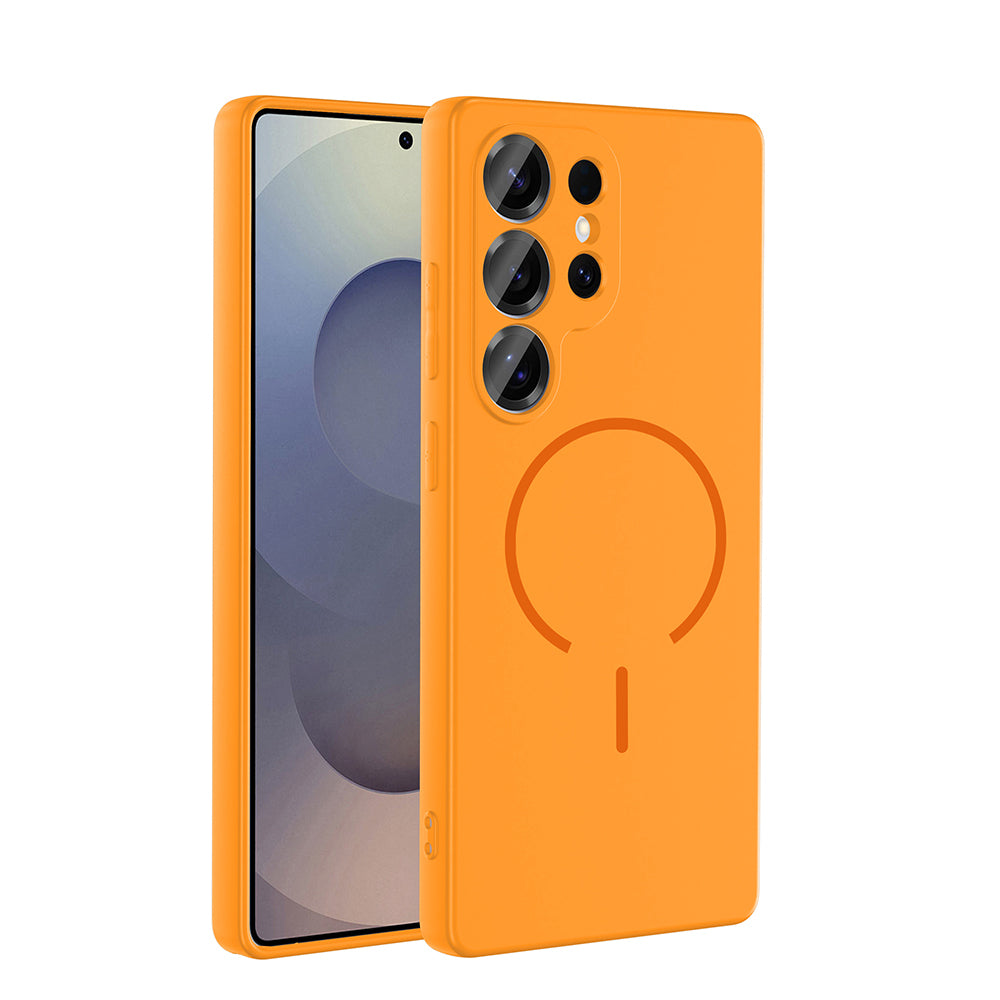 Galaxy S24 Ulta Kılıf M-safe Şarj Özellikli Zore Meta Kapak