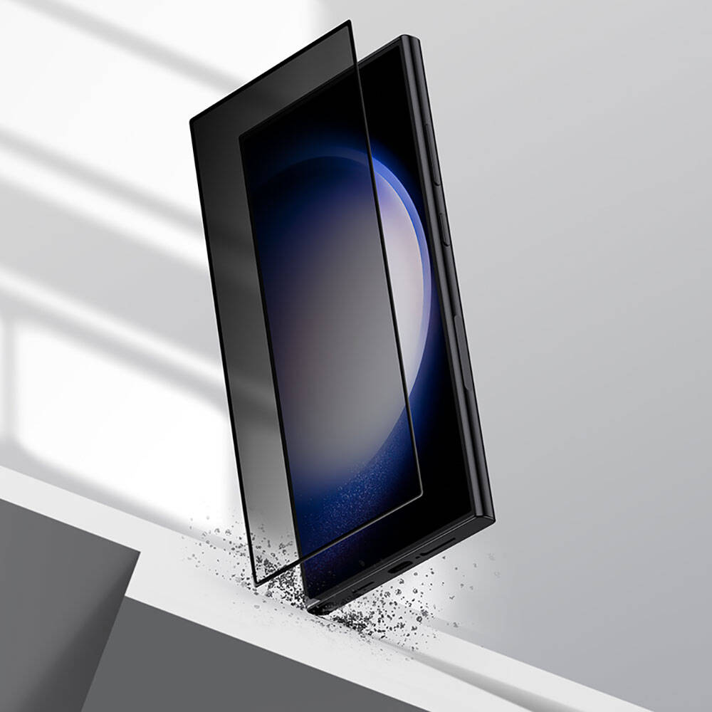 Galaxy S24 Ultra Benks Ultra Shield 0.3mm Privacy Ekran Koruyucu + Kolay Uygulama Aparatlı Siyah