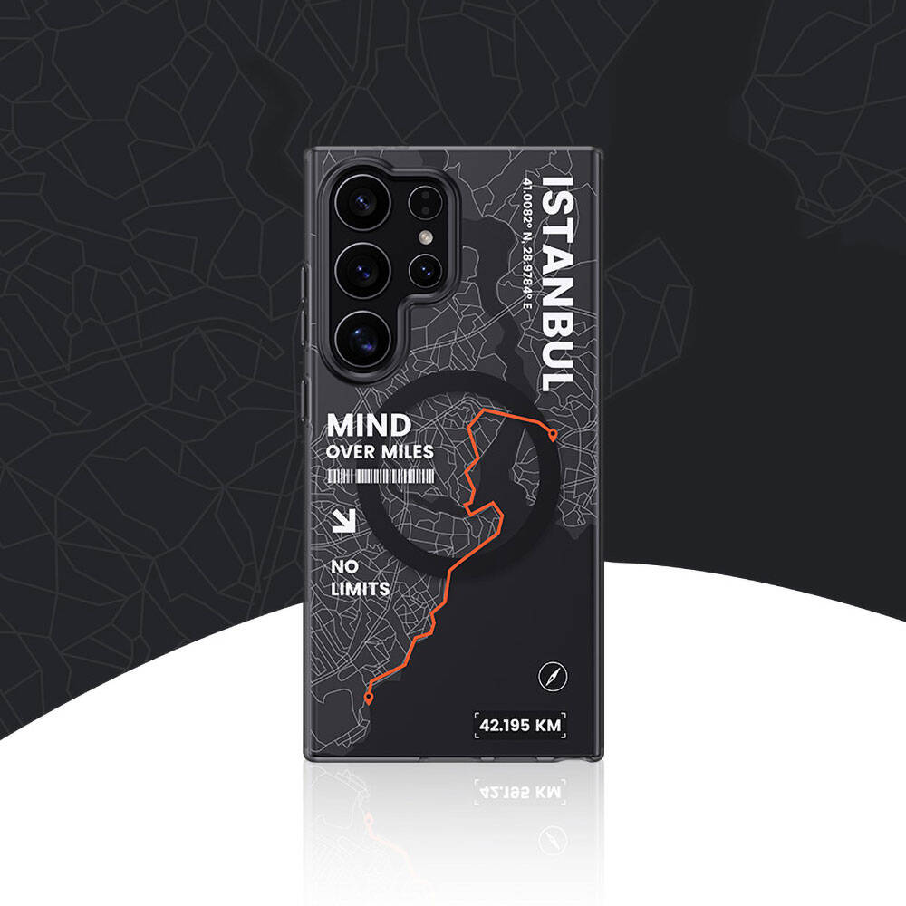 Galaxy S24 Ultra Kılıf Magsafe Şarj Özellikli Benks City Serisi Kılıf Mavi