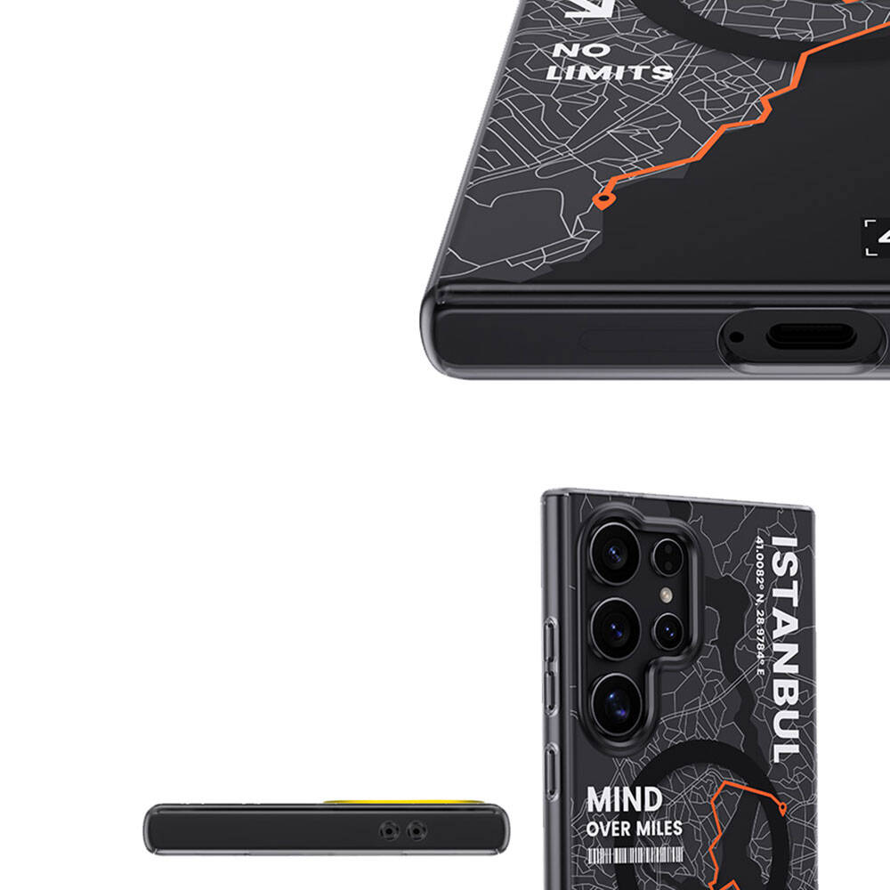 Galaxy S24 Ultra Kılıf Magsafe Şarj Özellikli Benks City Serisi Kılıf Mavi