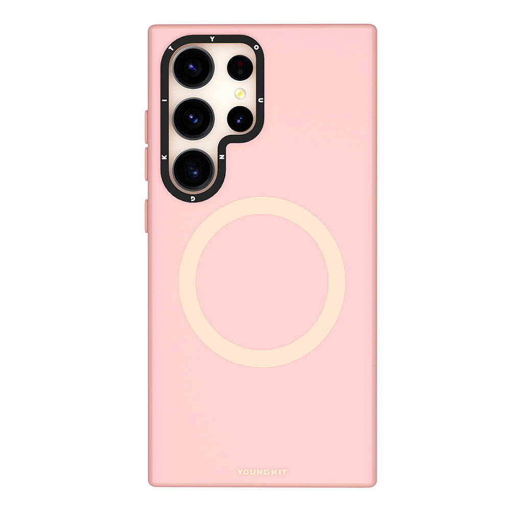 Galaxy S24 Ultra Kılıf Magsafe Şarj Özellikli Çizilmeye Ve Aşınmaya Dayanıklı Youngkit Velvet Serisi Kılıf Siyah