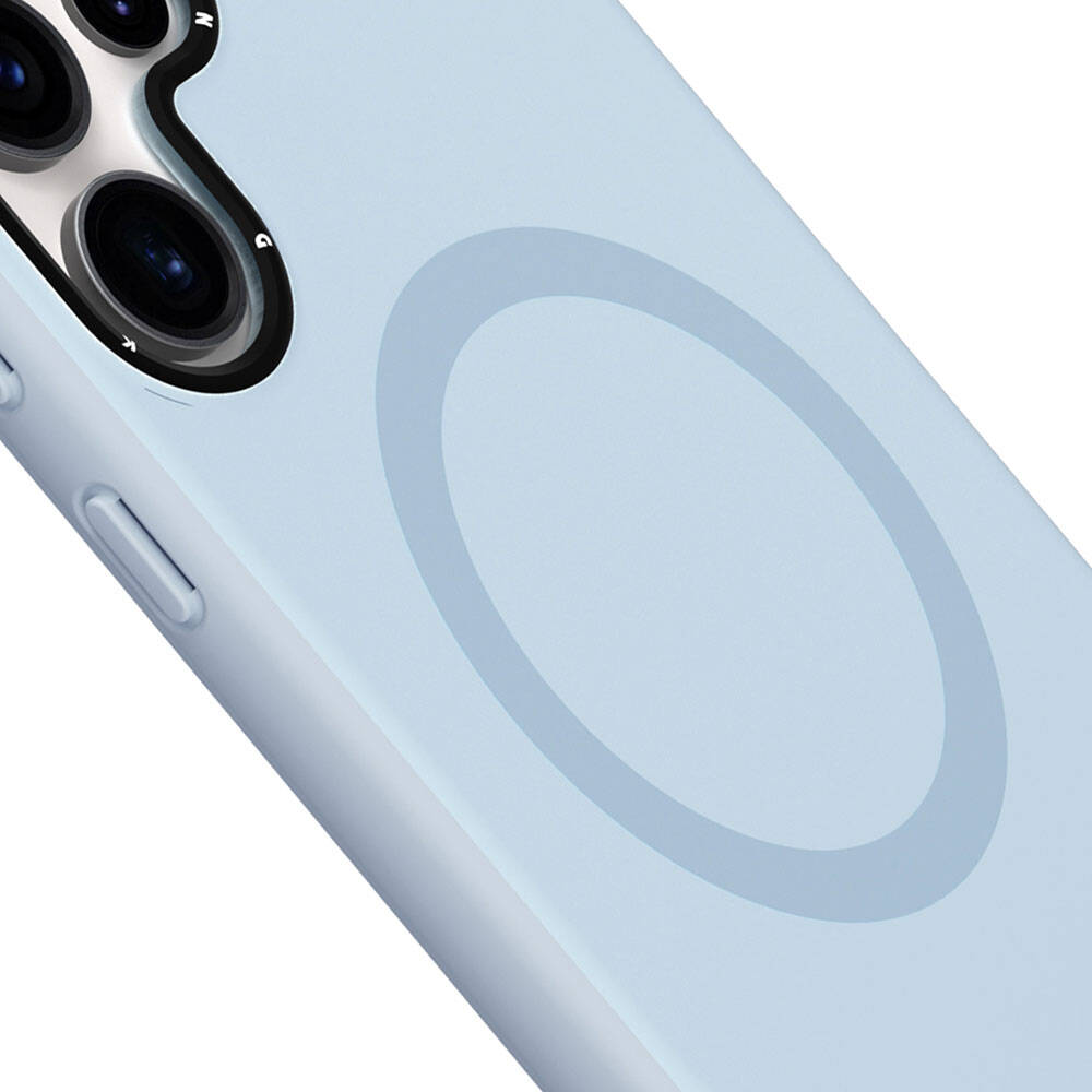 Galaxy S24 Ultra Kılıf Magsafe Şarj Özellikli Çizilmeye Ve Aşınmaya Dayanıklı Youngkit Velvet Serisi Kılıf Pembe