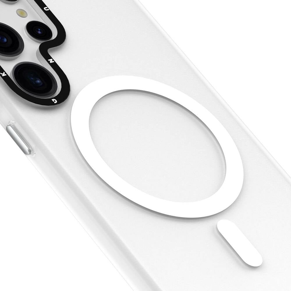 Galaxy S24 Ultra Kılıf Magsafe Şarj Özellikli Youngkit Hidden Sand Serisi Kılıf Siyah