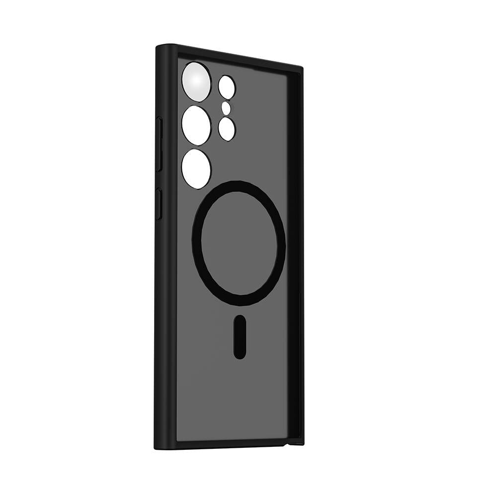 Galaxy S24 Ultra Kılıf Wiwu FGG-024 Magsafe Şarj Özellikli Lekelere Dayanıklı Kılıf Siyah