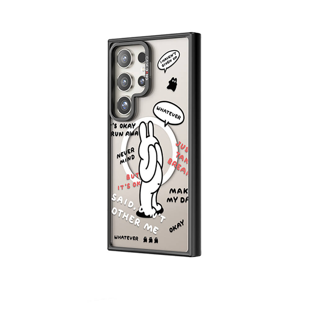 Galaxy S24 Ultra Magsafe Şarj Özellikli Casebang Chill Out Serisi Mıknatıslı Arka Panel Siyah