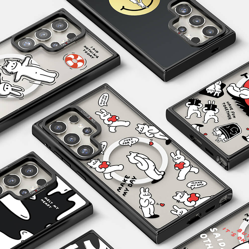 Galaxy S24 Ultra Magsafe Şarj Özellikli Casebang Chill Out Serisi Mıknatıslı Arka Panel Siyah