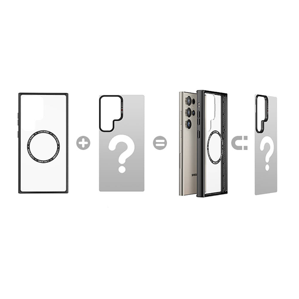 Galaxy S24 Ultra Magsafe Şarj Özellikli Casebang Chill Out Serisi Mıknatıslı Arka Panel Siyah