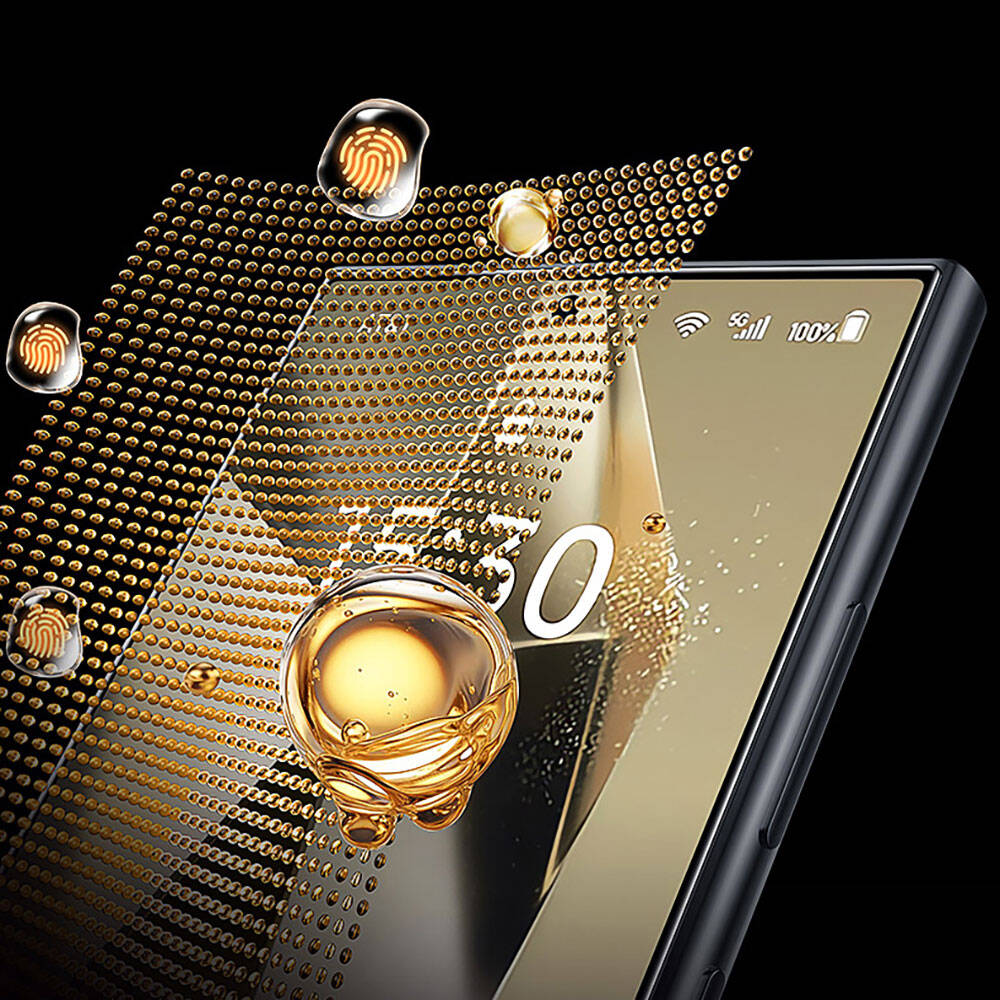 Galaxy S24 Ultra Wiwu Wi-GT012 iVista Darbeye Karşı Dayanıklı HD Temperli Cam Ekran Koruyucu Siyah