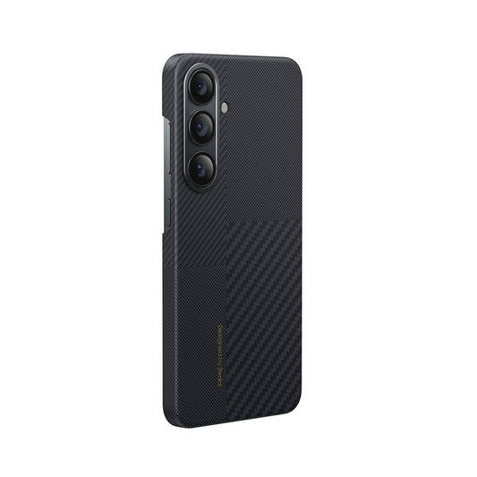 Galaxy S25 Plus Kılıf M-safe Şarj Özellikli Karbon Fiber Benks Montage ArmorAir Kevlar Kapak Siyah