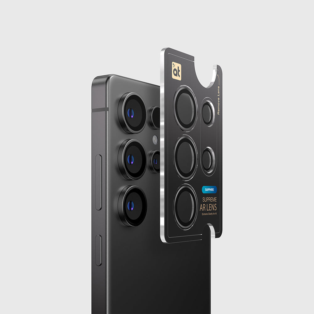 Galaxy S25 Ultra Amazingthing Titan Safir Kamera Lens Koruyucu + Kolay Uygulama Aparatlı Şeffaf