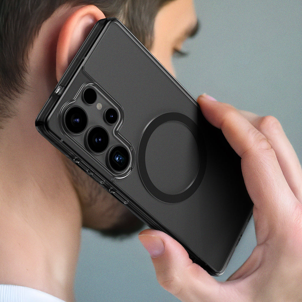 Galaxy S25 Ultra Kılıf M-safe Şarj Özellikli Amazingthing Minimal Serisi Kapak Şeffaf