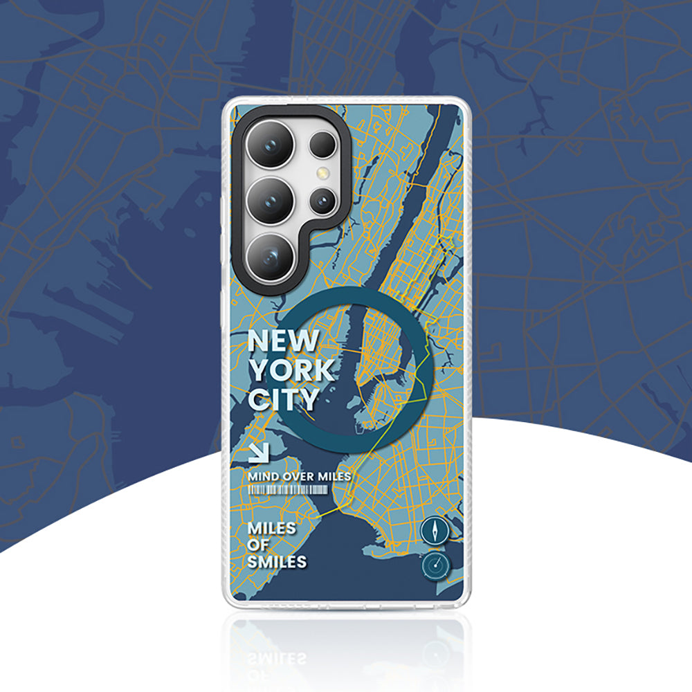 Galaxy S25 Ultra Kılıf Magsafe Şarj Özellikli Benks Dynamic City Serisi Kılıf Yeşil