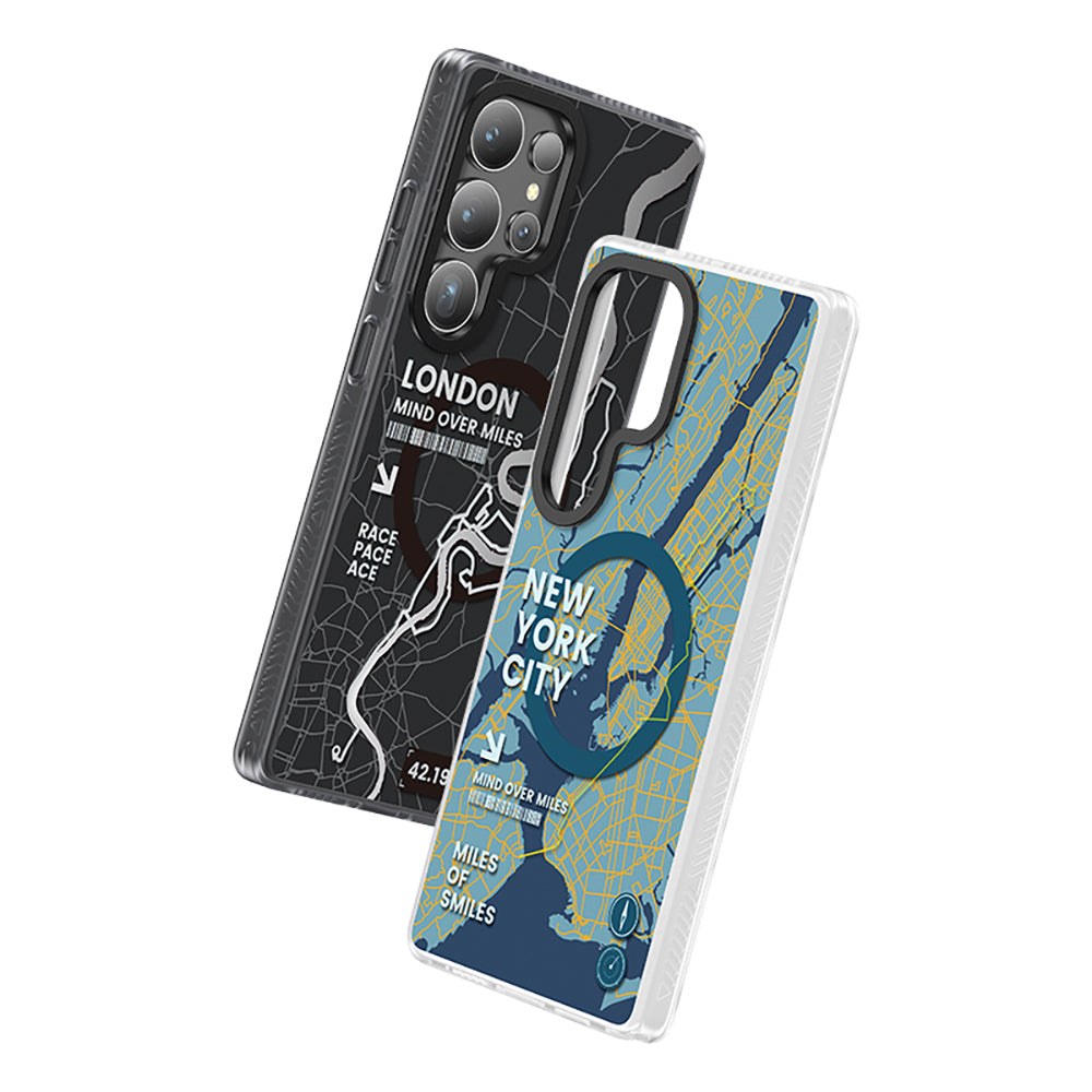 Galaxy S25 Ultra Kılıf Magsafe Şarj Özellikli Benks Dynamic City Serisi Kılıf Siyah