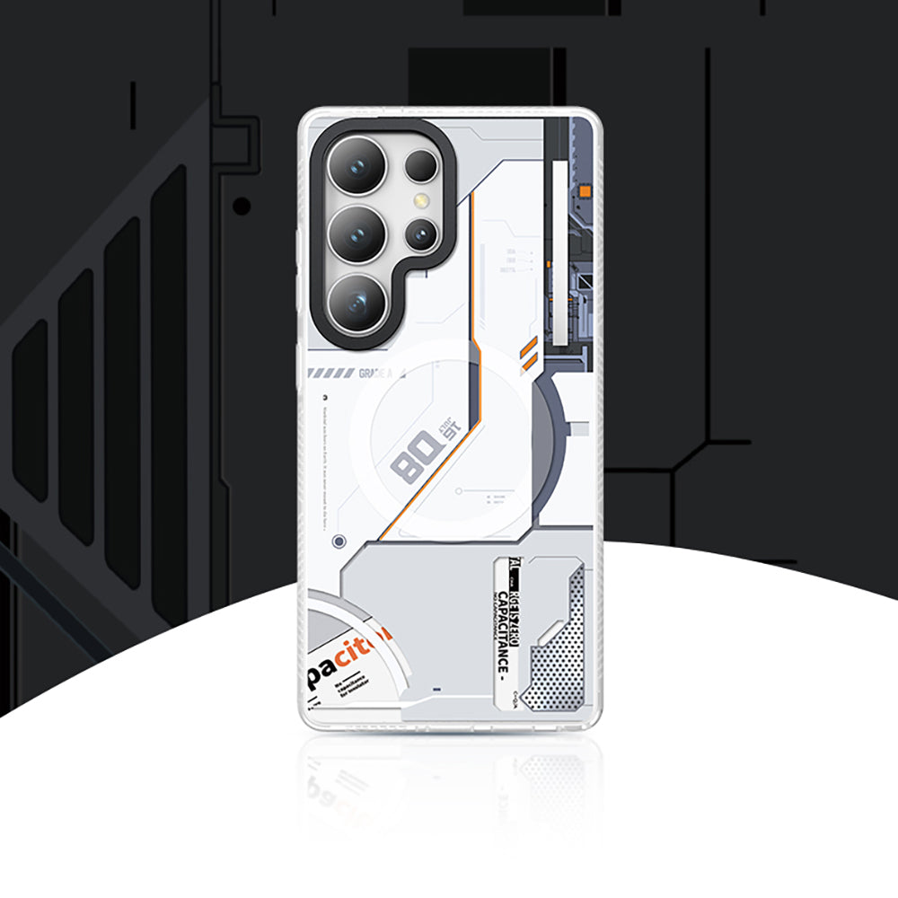 Galaxy S25 Ultra Kılıf Magsafe Şarj Özellikli Benks Dynamic Mecha Serisi Kılıf Siyah