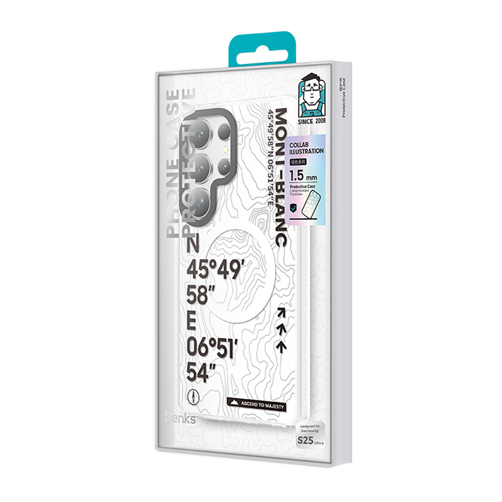 Galaxy S25 Ultra Kılıf Magsafe Şarj Özellikli Benks Dynamic Summit Serisi Kılıf Beyaz